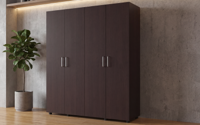 Wardrobe with clothes rod and shelves Massimo Space 2 Wardrobe with clothes rod and shelves